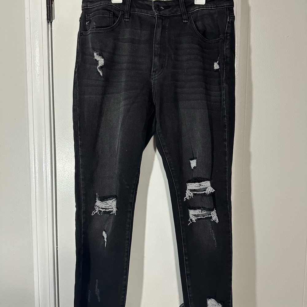 Kancan black distressed jeans